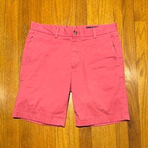 Vineyard Vines Coral Flat Front Shorts Sz 32